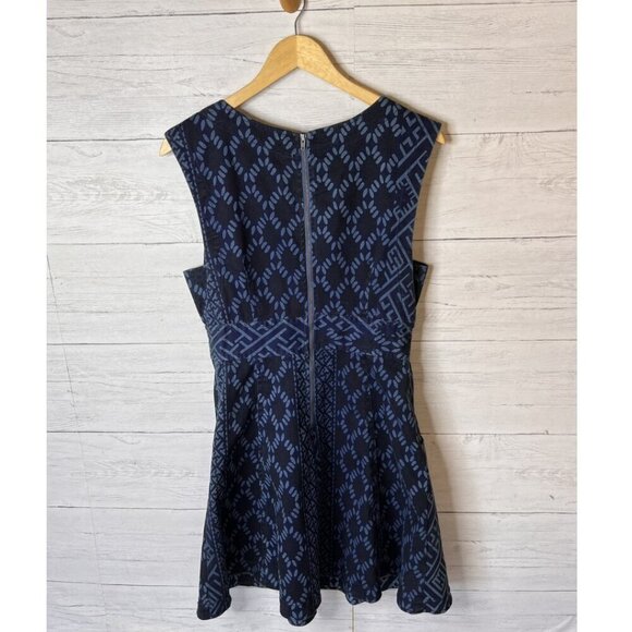 Plenty by Tracy Reese Dress Womens Size 8 Diamond Tribal Sleeveless Denim Funky - Picture 6 of 16